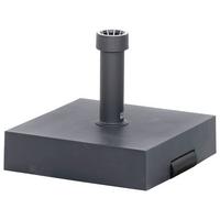 Schirmständer Kunstoff / Beton für DM  2,1-5,4 cm - Anthrazit, KONVENTIONELL, Kunststoff/Stein (40/11/40cm) - Siena Garden