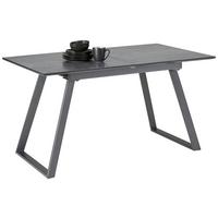 Ausziehtisch in Grau - Grau, Modern, Glas/Holzwerkstoff (140-180/80/76cm) - Mömax