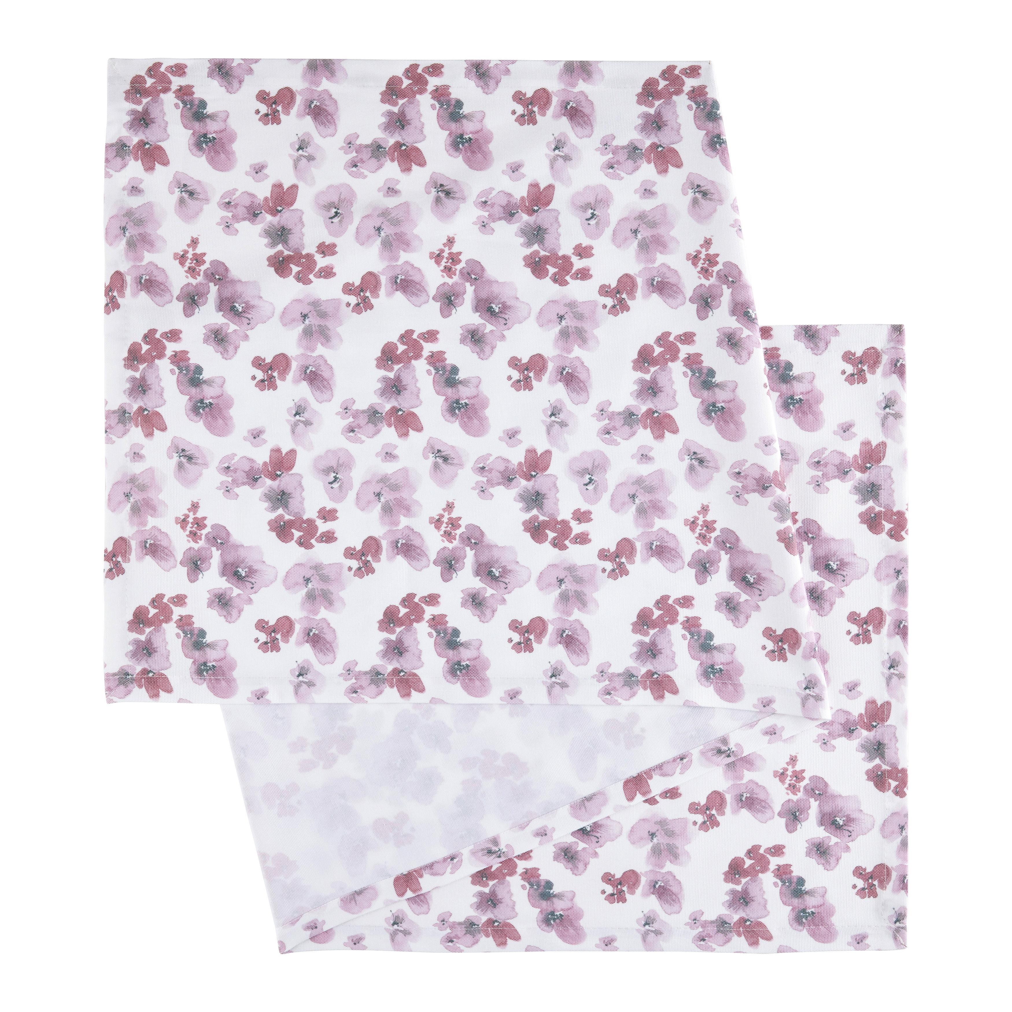 Tischläufer Steffi Mauve ca. 45x150cm - Mauve, ROMANTIK / LANDHAUS, Textil (45/150cm) - Mary's