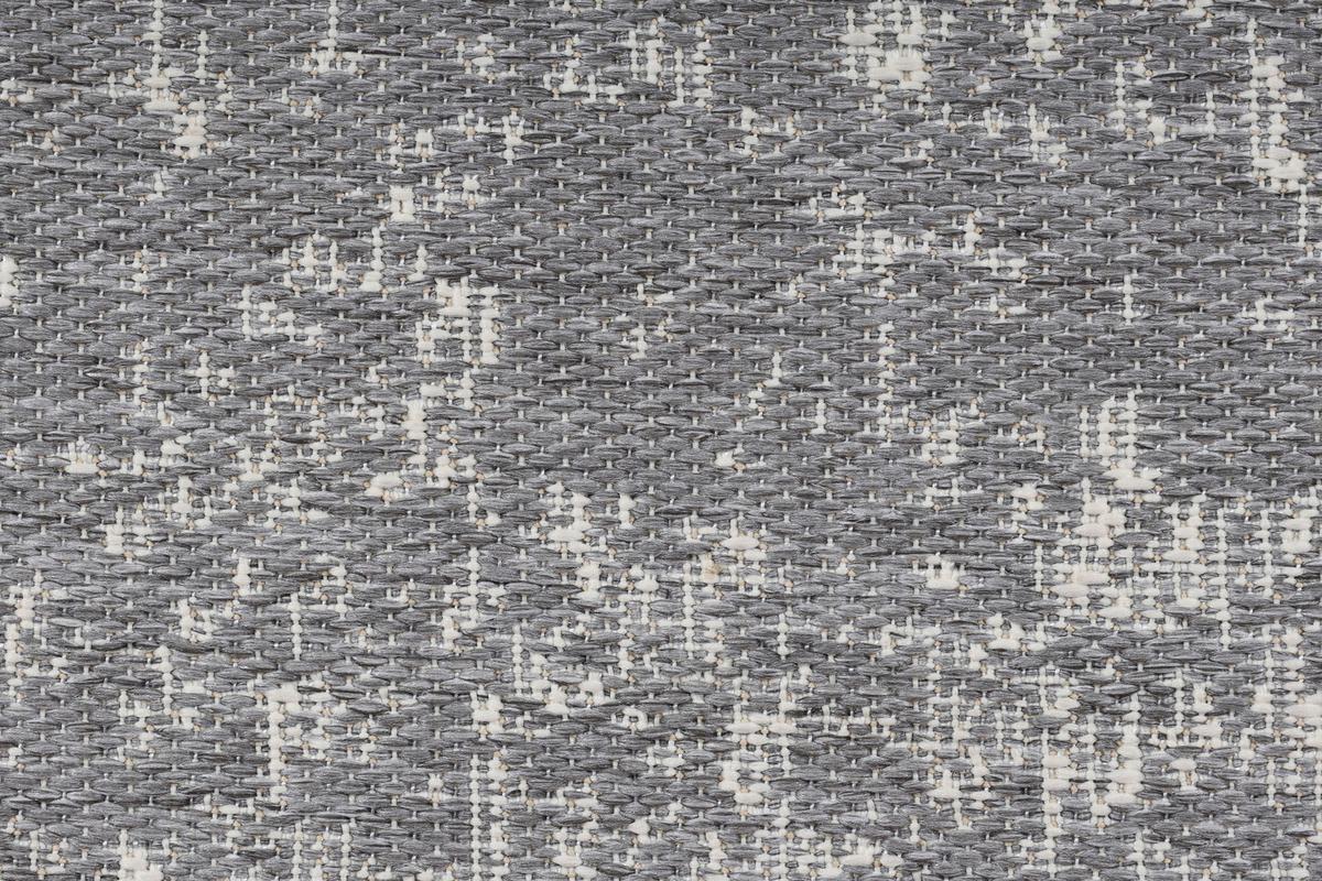 Outdoorteppich Viento Grau/Weiß ca. 120x170 cm - Grau, MODERN, Textil (120/170cm) - Bessagi Garden
