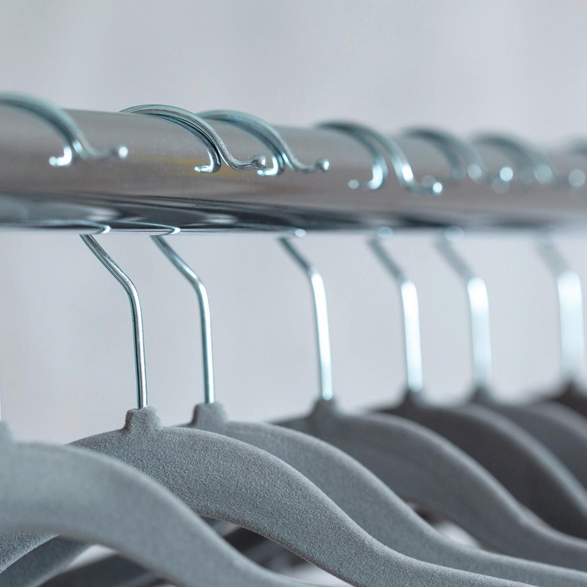 WIESZAK NA UBRANIA 16644 - szary, Basics, tworzywo sztuczne (45.5/23/3.6cm) - Kesper