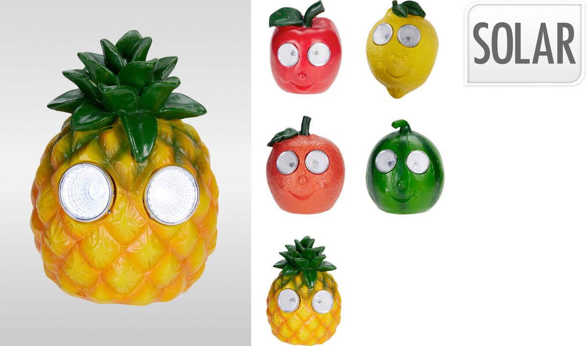 Szolárlámpa Fruit - sötétnarancs/sárga, műanyag