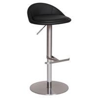 Barski Stol Wl1.281 - srebrne barve/črna, Moderno, kovina/tekstil (43/54-79/43cm) - MID.YOU