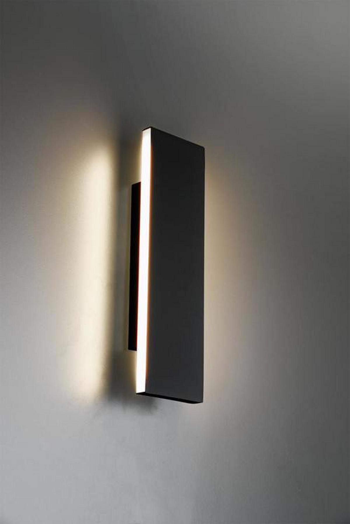 LED-Wandleuchte Concha in Anthrazit max. 6 Watt - Anthrazit, KONVENTIONELL, Kunststoff/Metall (8/28/4,5cm) - Trio Leuchten