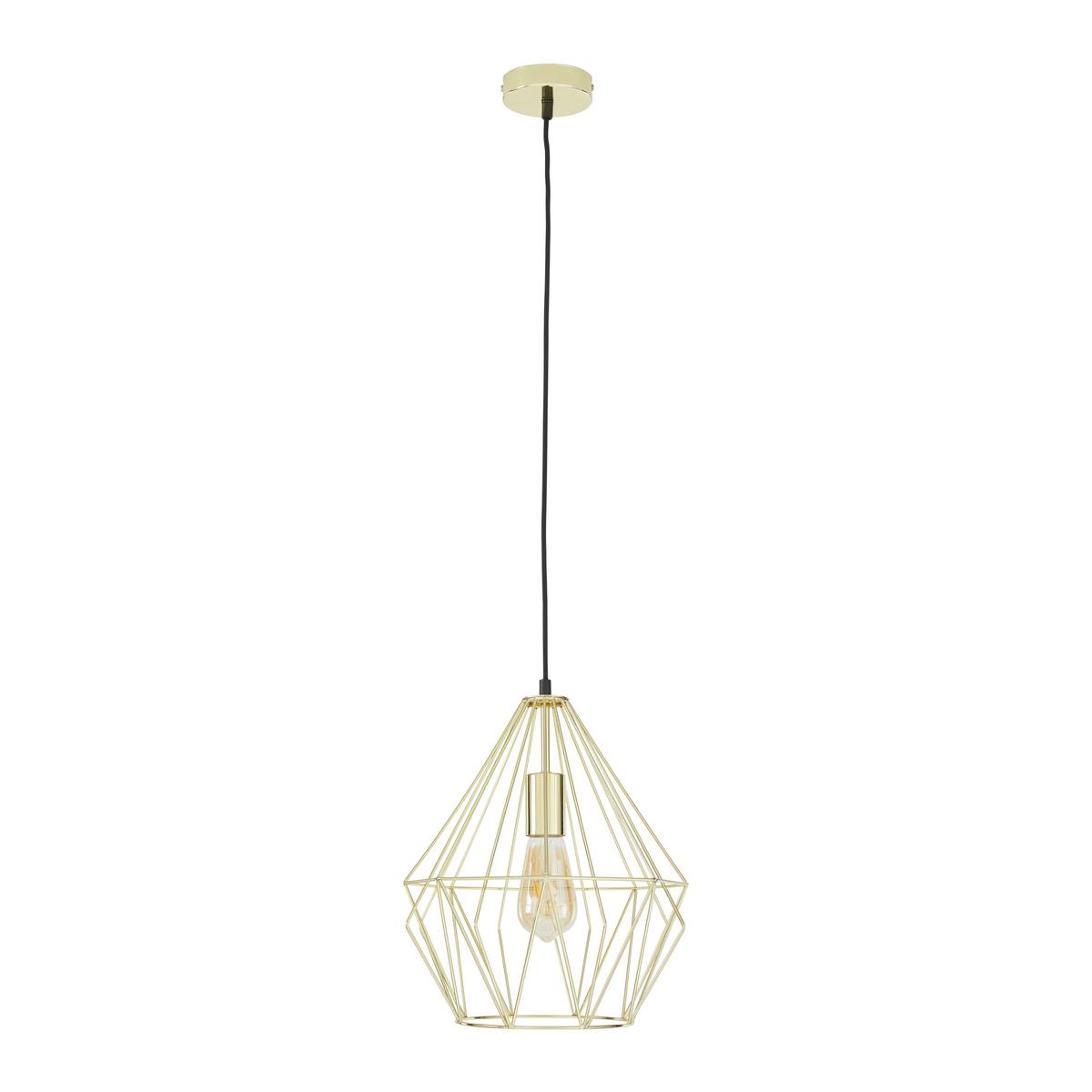 Függőlámpa Skeletton - aranyszínű, fém (30/110cm) - Modern Living