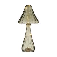 Dekopilz Gumba Grün inkl. LED - Grün, KONVENTIONELL, Glas/Kunststoff (11,5/25cm) - Mömax