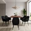 STOL MED ARMSTÖD ALANI - svart, Modern, metall/textil (60/82,5/58cm) - Bessagi Home