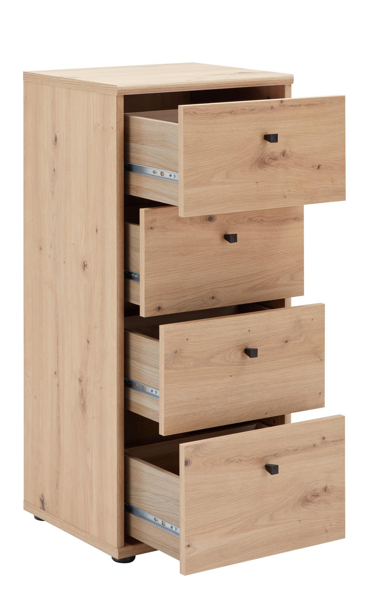 Comodă TEMPRA 2 - stejar Artisan, Konventionell, material pe bază de lemn (38,6/85,5/34,8cm) - Based