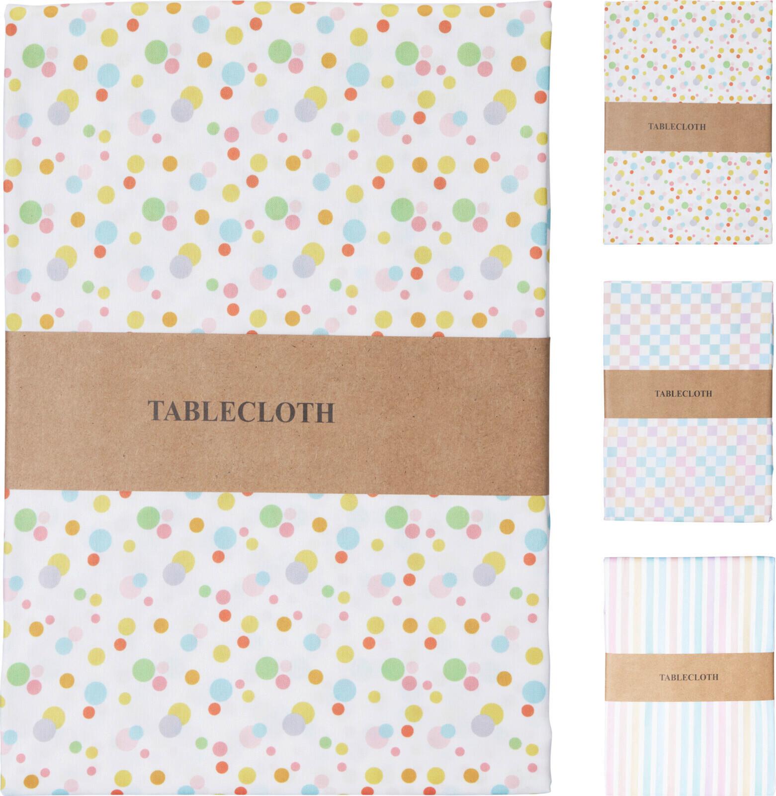 Asztalterítő Stripe/check/dots 140/240 - többszínű, textil