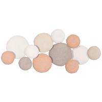 Wanddeko Leana in Braun/Weiß/Pink - Pink/Braun, MODERN, Metall (127/56/7,5cm) - Mömax