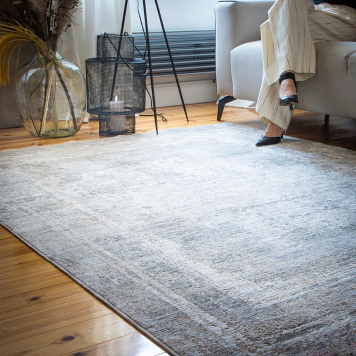 VINTAGE-TEPPICH MY EVEREST 431 - Grau, Basics, Textil (200/290cm)