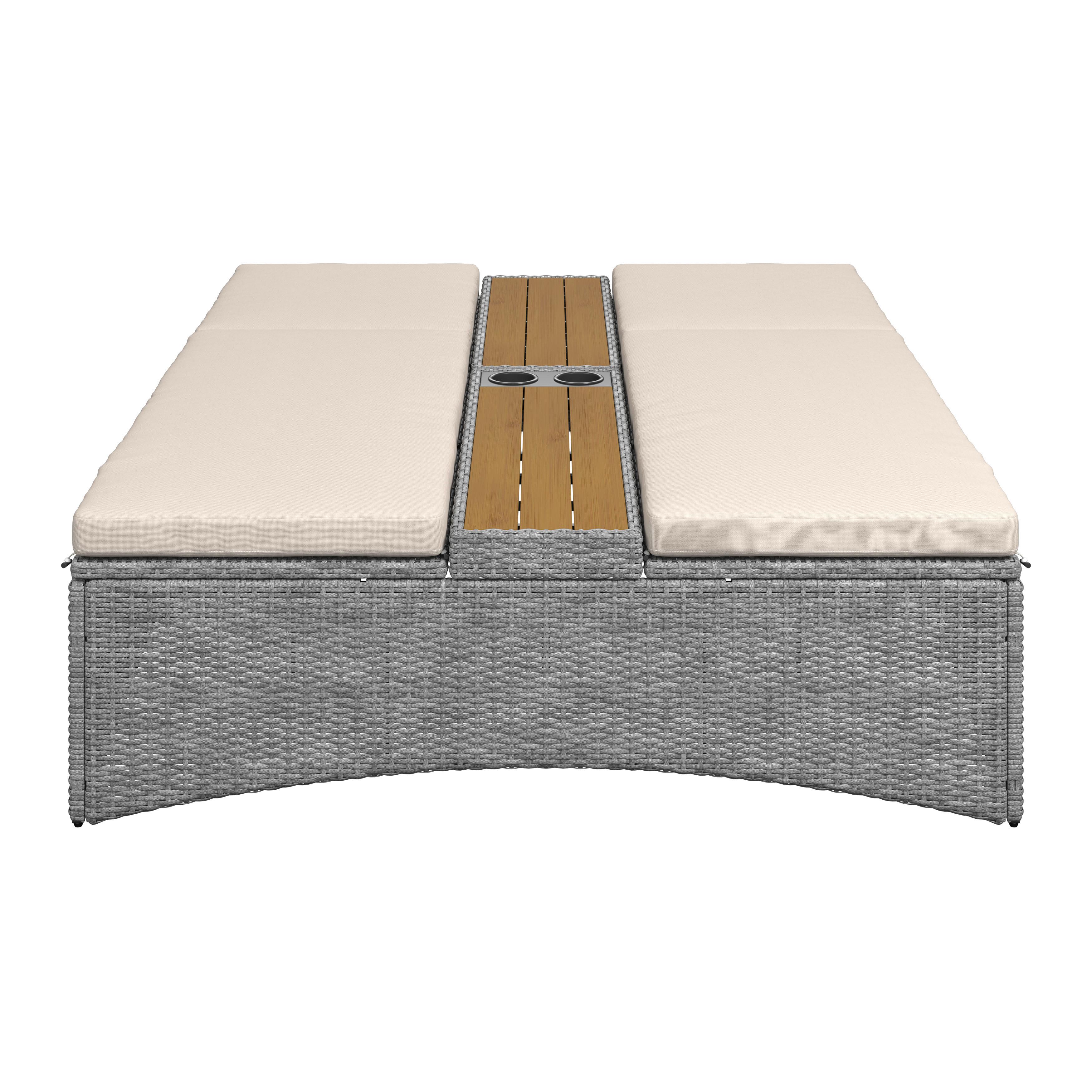 SOLSÄNG MONERO - cremefärgad, Modern, metall/trä (203/155/150cm) - Bessagi Garden