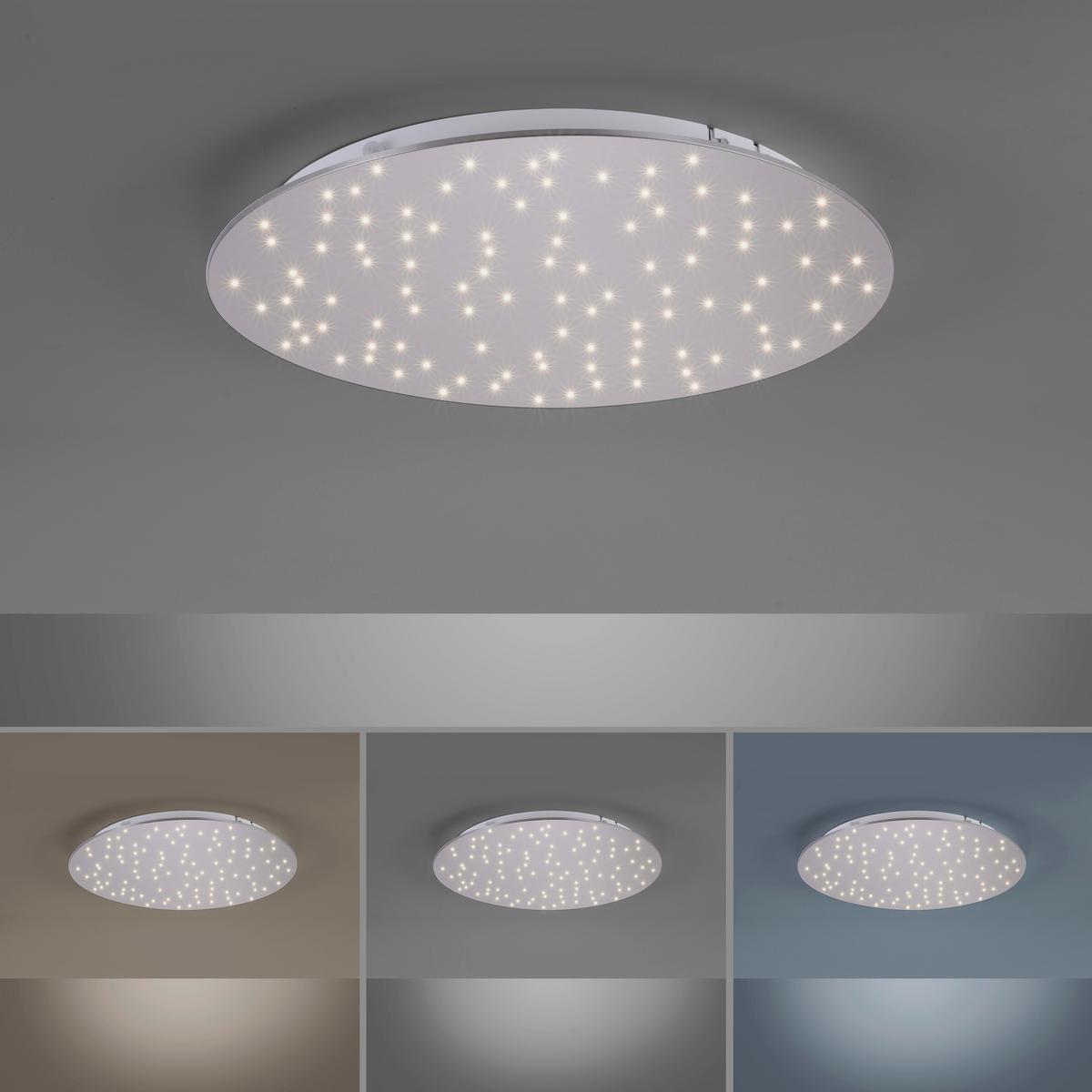 Deckenleuchte Sparkle max. 18 Watt - Silberfarben, Design, Metall (48/4cm)