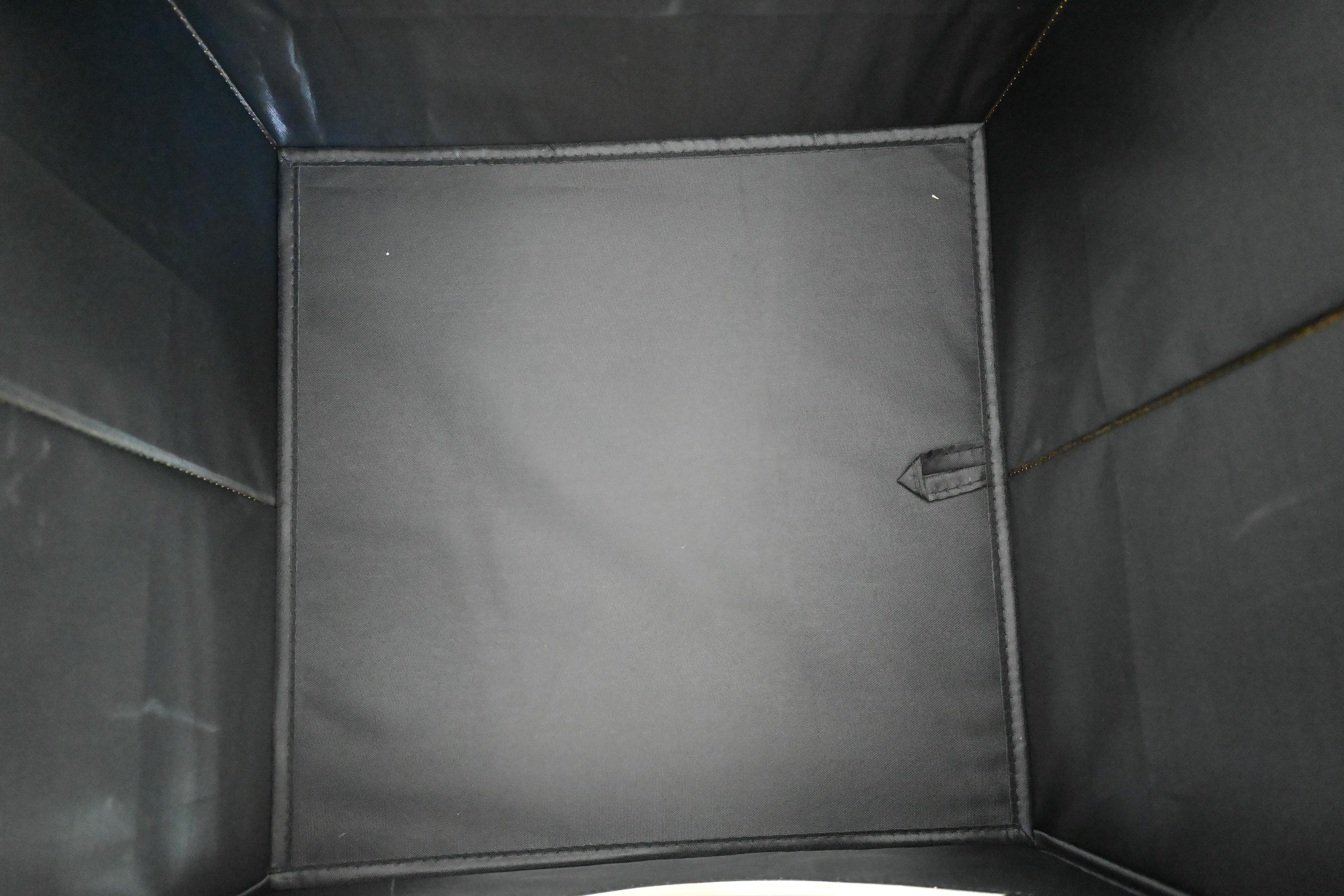 Faltbox Alisa in Gelb ca. 34l - Gelb/Schwarz, Karton/Kunststoff (33/32/33cm) - Modern Living