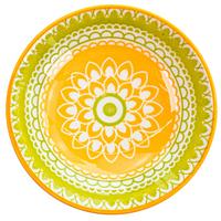 Dipschale Maja Gelb/Grün Ø ca. 9 cm - Gelb/Grün, LIFESTYLE, Keramik (9/2cm) - Mömax