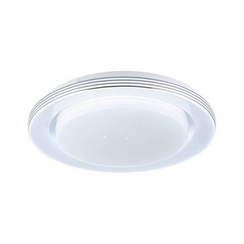 Deckenleuchte Rainbow in Weiß/Chromfarben max. 22 W - Chromfarben/Weiß, Basics, Kunststoff/Metall (38/7,5cm) - Paulmann