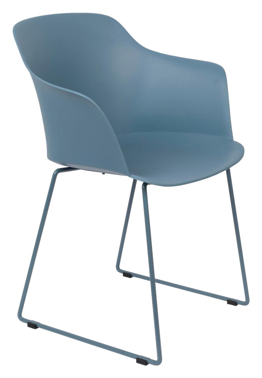 KRZESŁO Z PODŁOKIETNIKAMI TANGO -TREND- - niebieski, Trend, tworzywo sztuczne/metal (58/81,5/54cm) - Livetastic