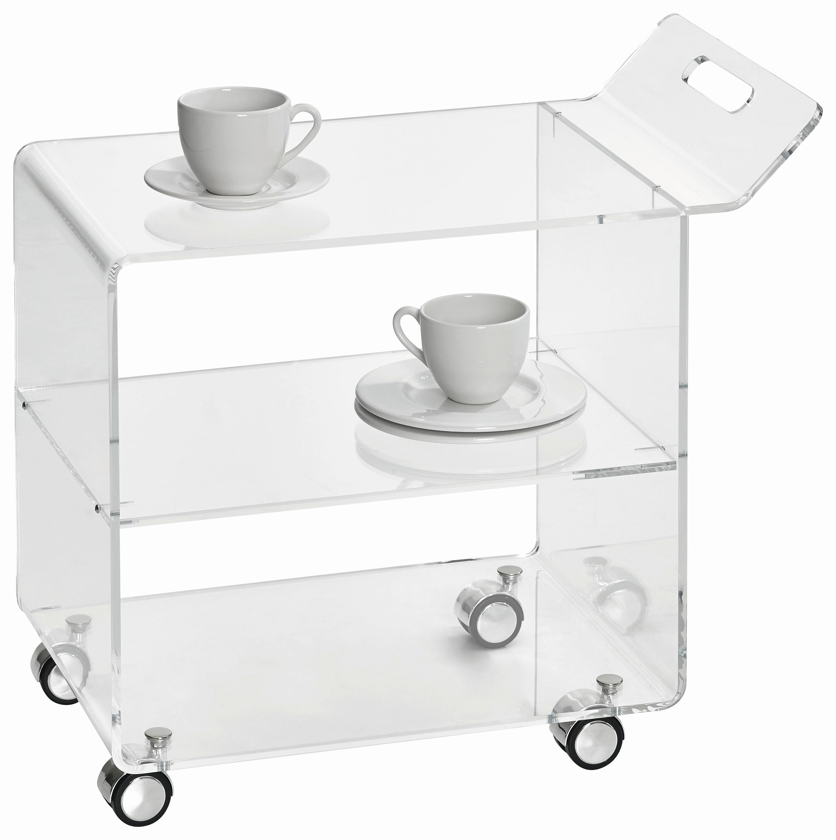 WÓZEK DO SERWOWANIA 2126 - przejrzysty, Design, tworzywo sztuczne (63/59/38cm)