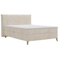 Boxbett Beige Ca. 140x200cm - Beige/Naturfarben, Konventionell, Holz/Textil (140/200cm) - Based