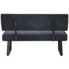 SITTBÄNK LUISE 2 -BASED- - svart, Modern, metall/textil (140/90/64cm) - Mömax
