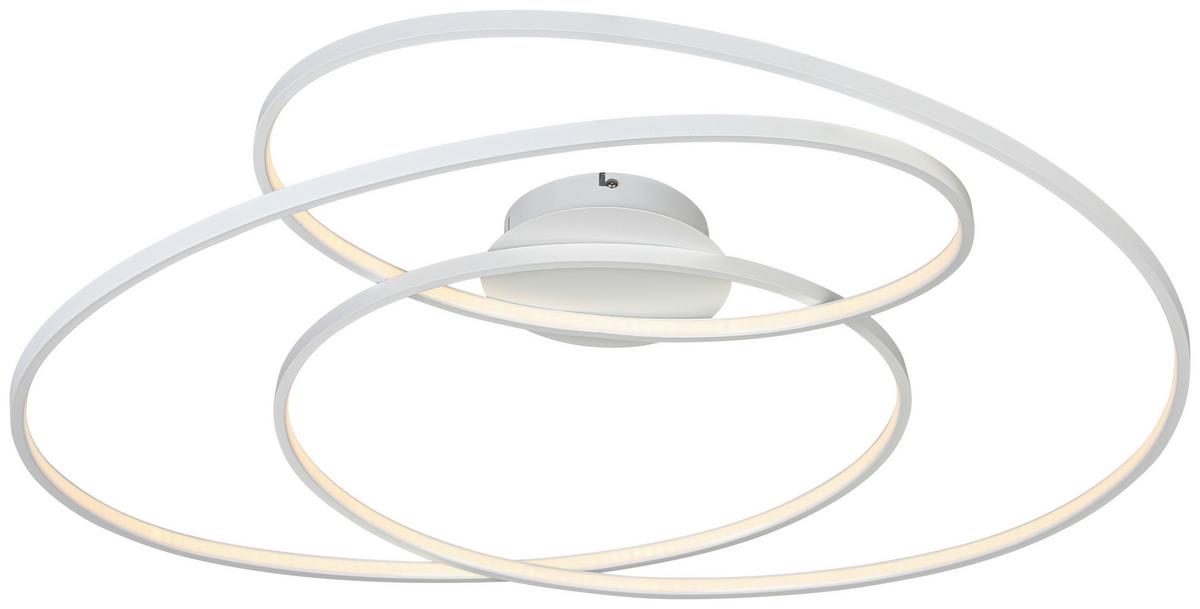 LED-Deckenleuchte Wilma Weiß max. 43 Watt - Weiß, MODERN, Kunststoff/Metall (65/80/15,5cm) - Mömax