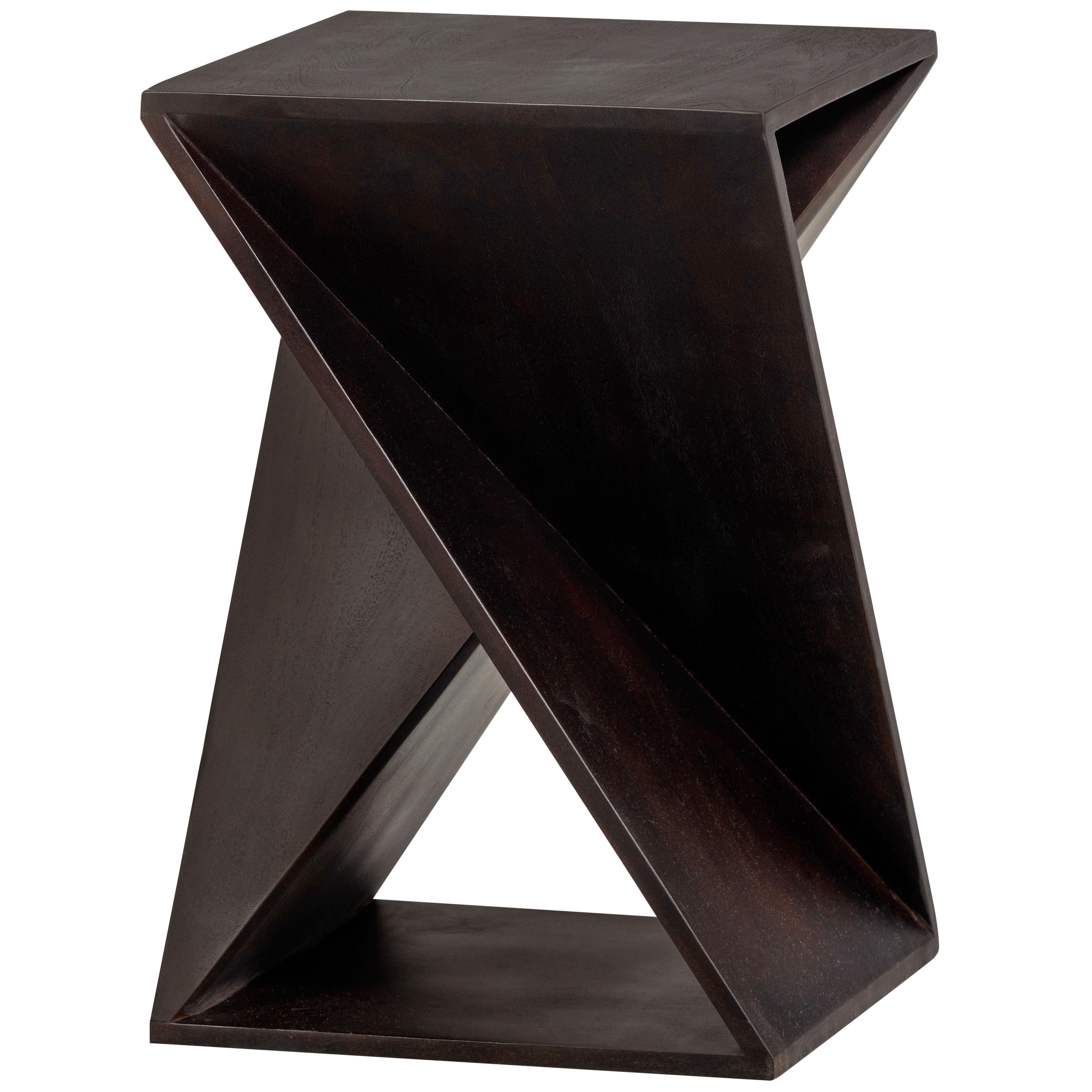 Beistelltisch Ikem Dunkelbraun - Dunkelbraun, Design, Holz (41/41/61cm) - Livetastic