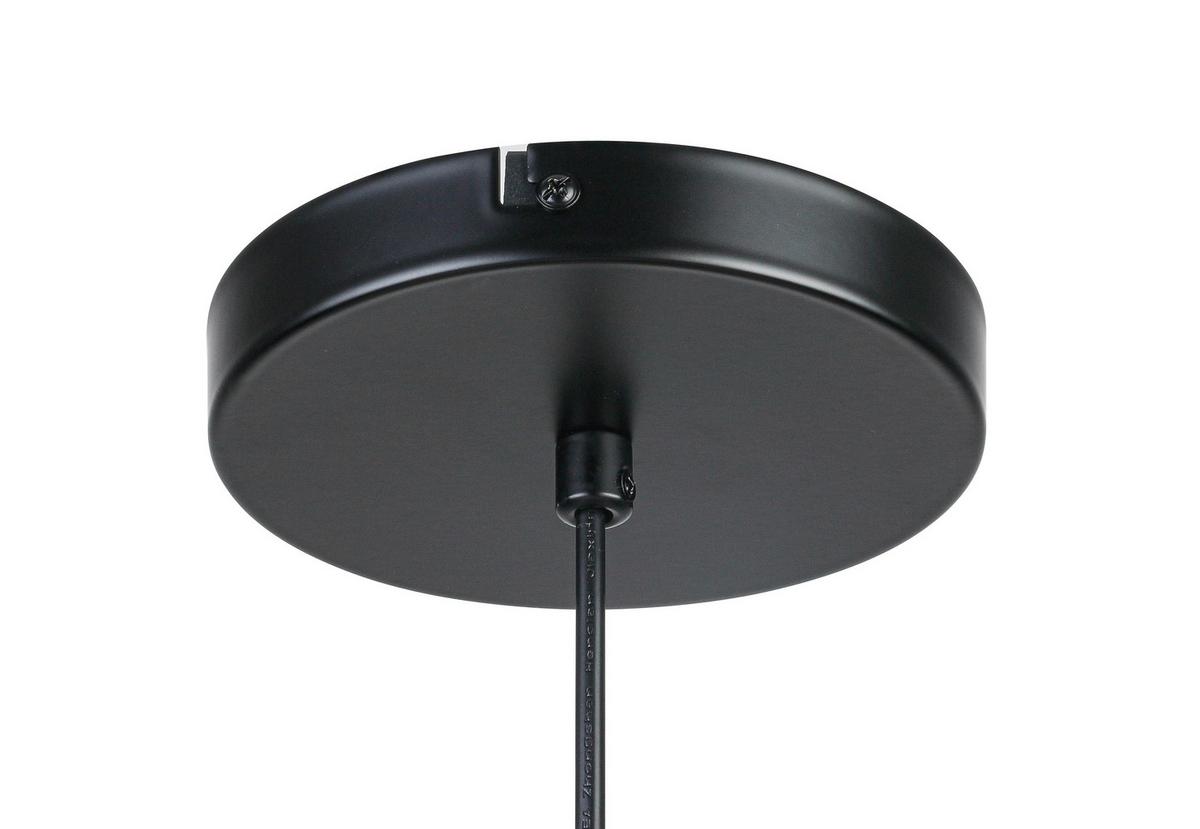 LED-Hängeleuchte Mike Schwarz/Weiß max. 36 Watt - Transparent/Schwarz, MODERN, Kunststoff/Metall (40/130cm) - Mömax