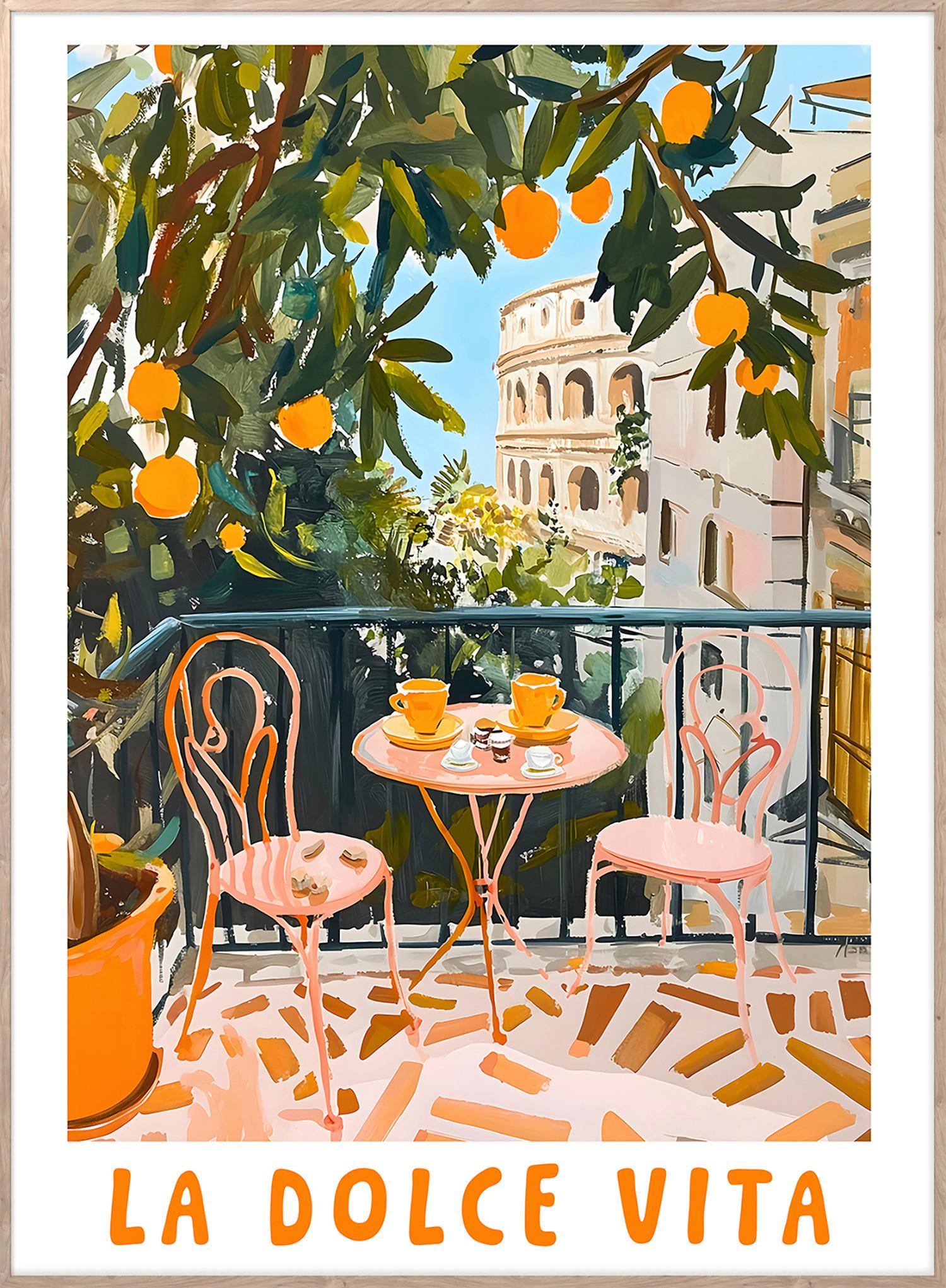 TAVLA ELENA - multicolor/ekfärgad, Klassisk, papper/trämaterial (50/70cm) - Mömax
