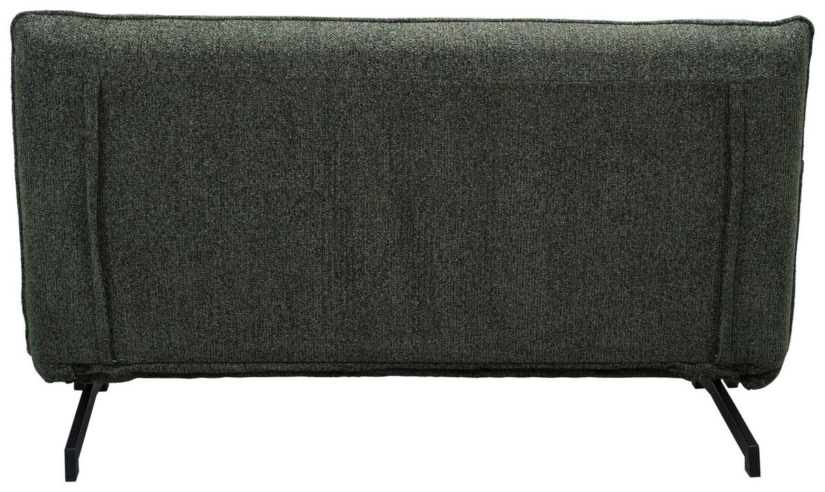 Canapea cu 2 locuri POSITANO - verde/negru, Modern, metal/textil (142/86/88cmcm) - Mömax