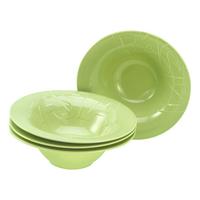 Set Krožnikov Za Testenine Gourmet, 4-Delni - zelena, Trend, keramika (27cm) - Creatable