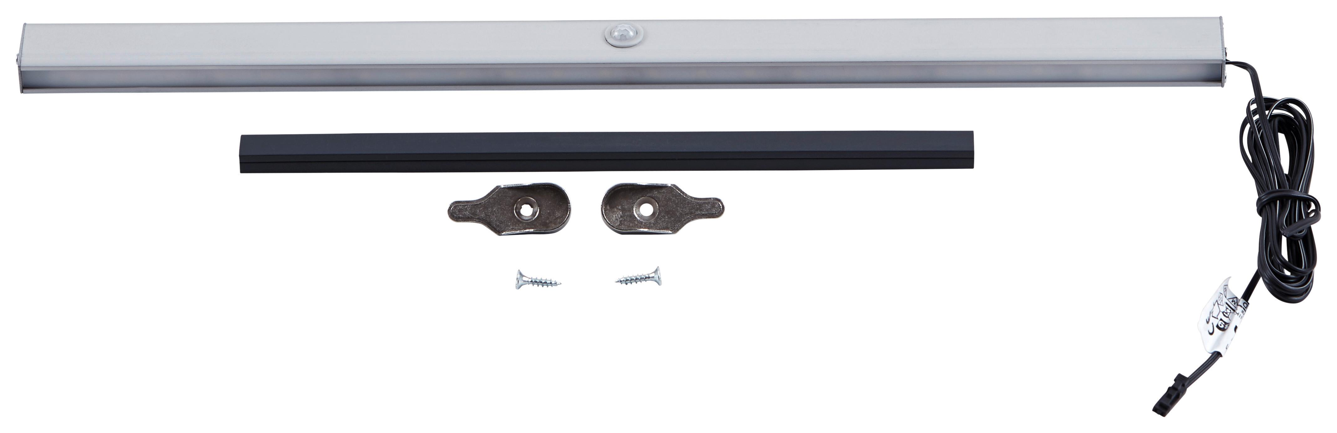 Kleiderstange "UNIT" in Alufarben mit Beleuchtung - Alufarben, MODERN, Metall (41,6cm) - Based