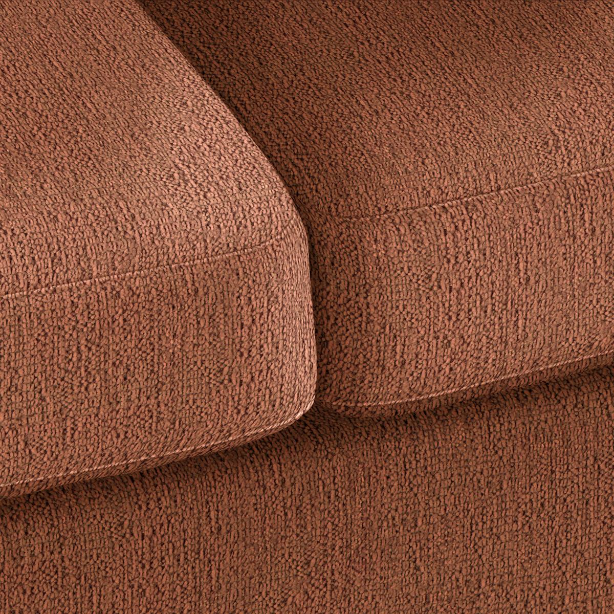 2-Sitzer-Sofa Devado Kupferfarben - Naturfarben/Kupferfarben, Holz/Textil (190/70-85/95cm) - Mömax
