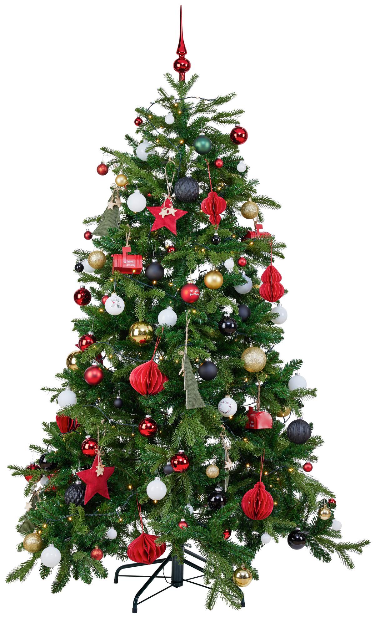 Weihnachtsbaum Brampton Grün - Basics, Kunststoff (127/185cm)