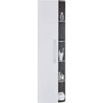 Hochschrank Weiß/dunkelgrau - Dunkelgrau/Weiß, MODERN, Holzwerkstoff (40/150/28,5cm) - MÖMAX modern living