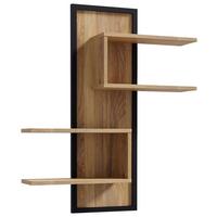 Wandboard Jytana Schwarz/Eichefarben - Eichefarben/Schwarz, MODERN, Holzwerkstoff (102,6/122,5/21,9cm) - Premium Living