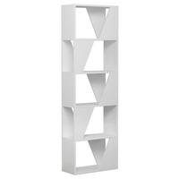 REGAL FRAME BÜCHERREGAL - Weiss, Design, Holzwerkstoff (54/168/24cm) - Livetastic