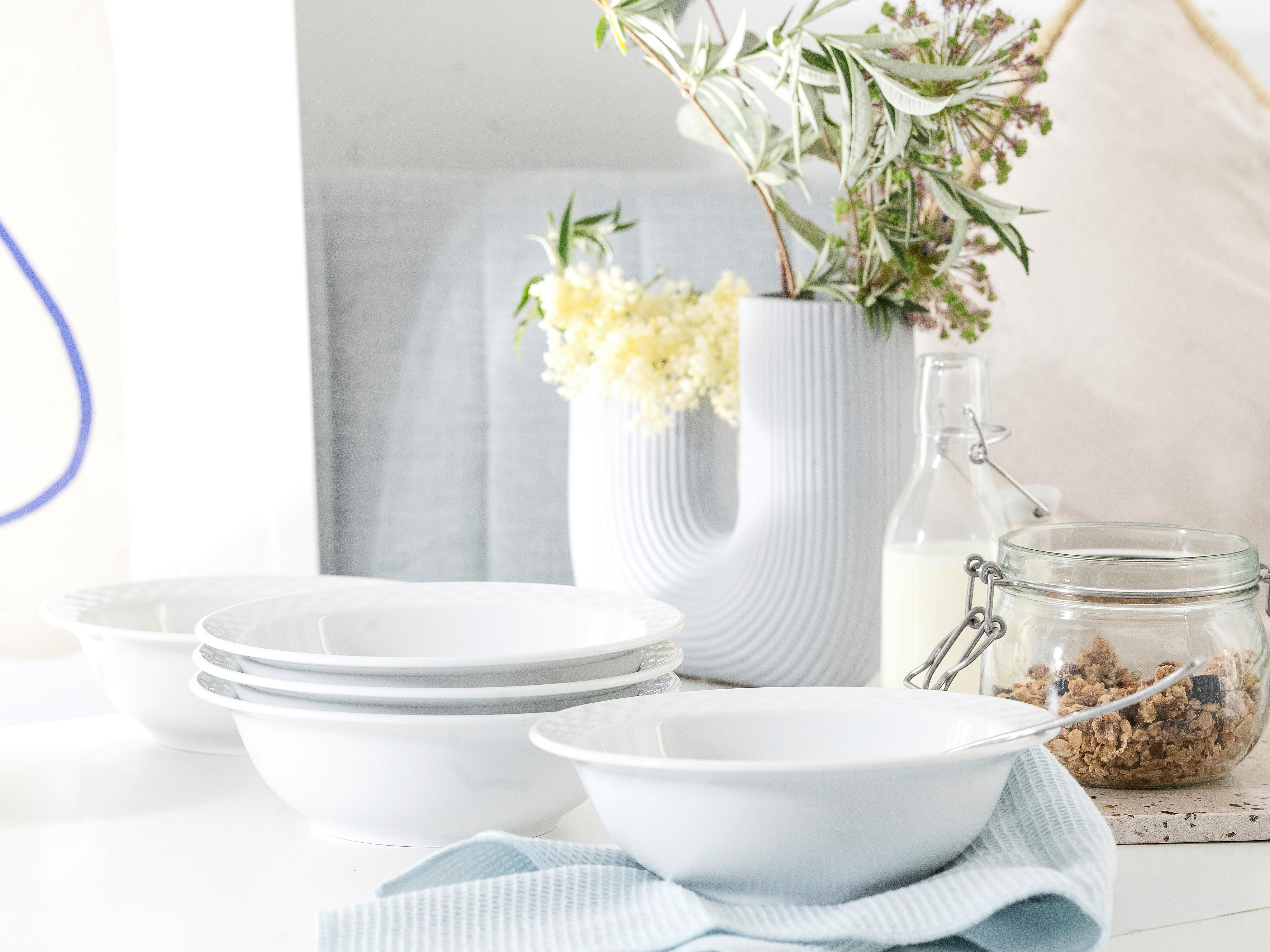 Set Skodelic Za Kosmiče Polo, 6-Delni - bela, Basics, keramika (17,5cm) - Creatable