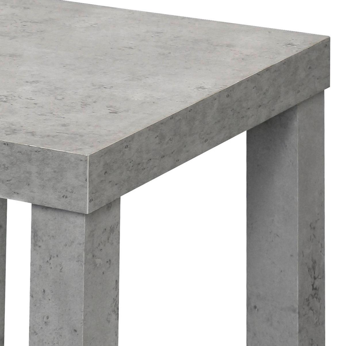 Masă auxiliară NORMEN - gri, Modern, material pe bază de lemn (39/40/39cm) - Best Price