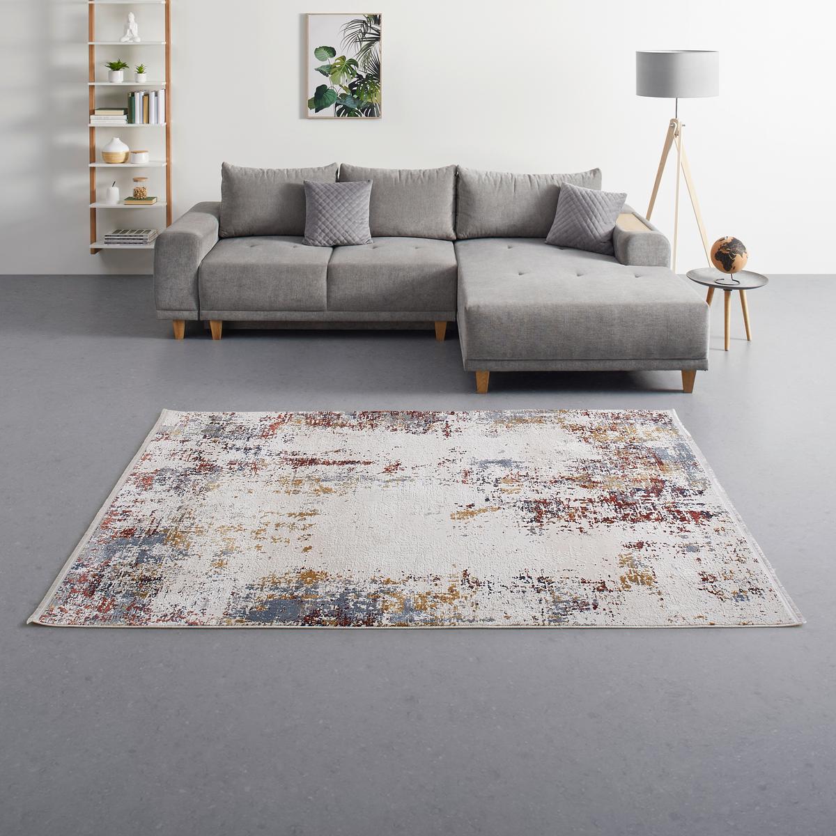 Webteppich Florenz 2 Grau ca. 160x230cm - Grau, Modern, Textil (160/230cm) - Premium Living