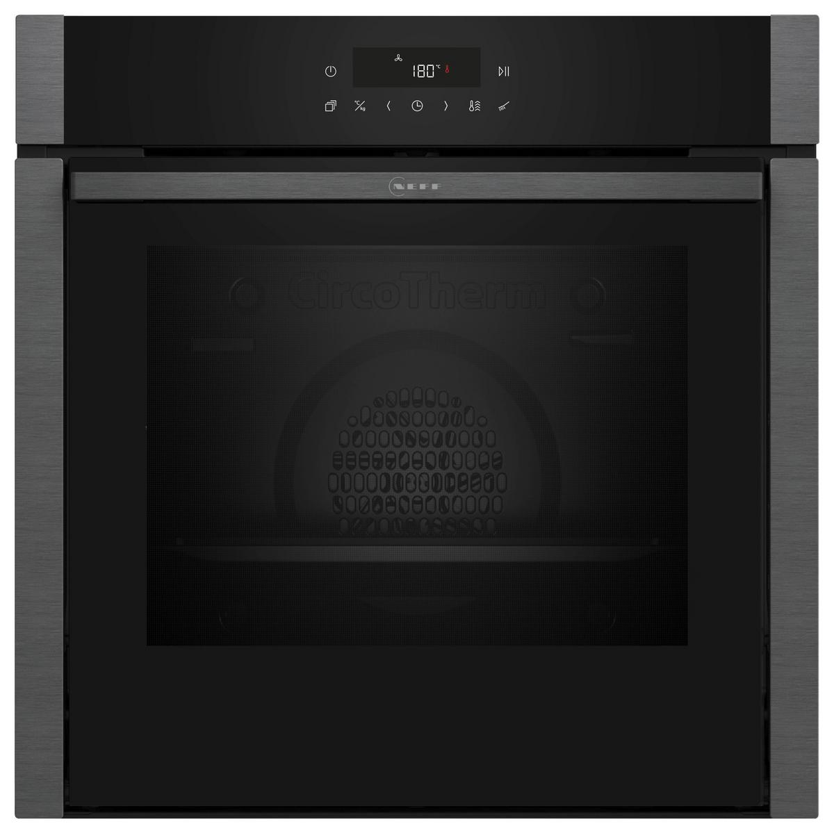 Backofenset 3MIOSH80IM Graphitfarben - Graphitfarben, MODERN, Glas/Metall (59,4/59,5/54,8cm) - Neff