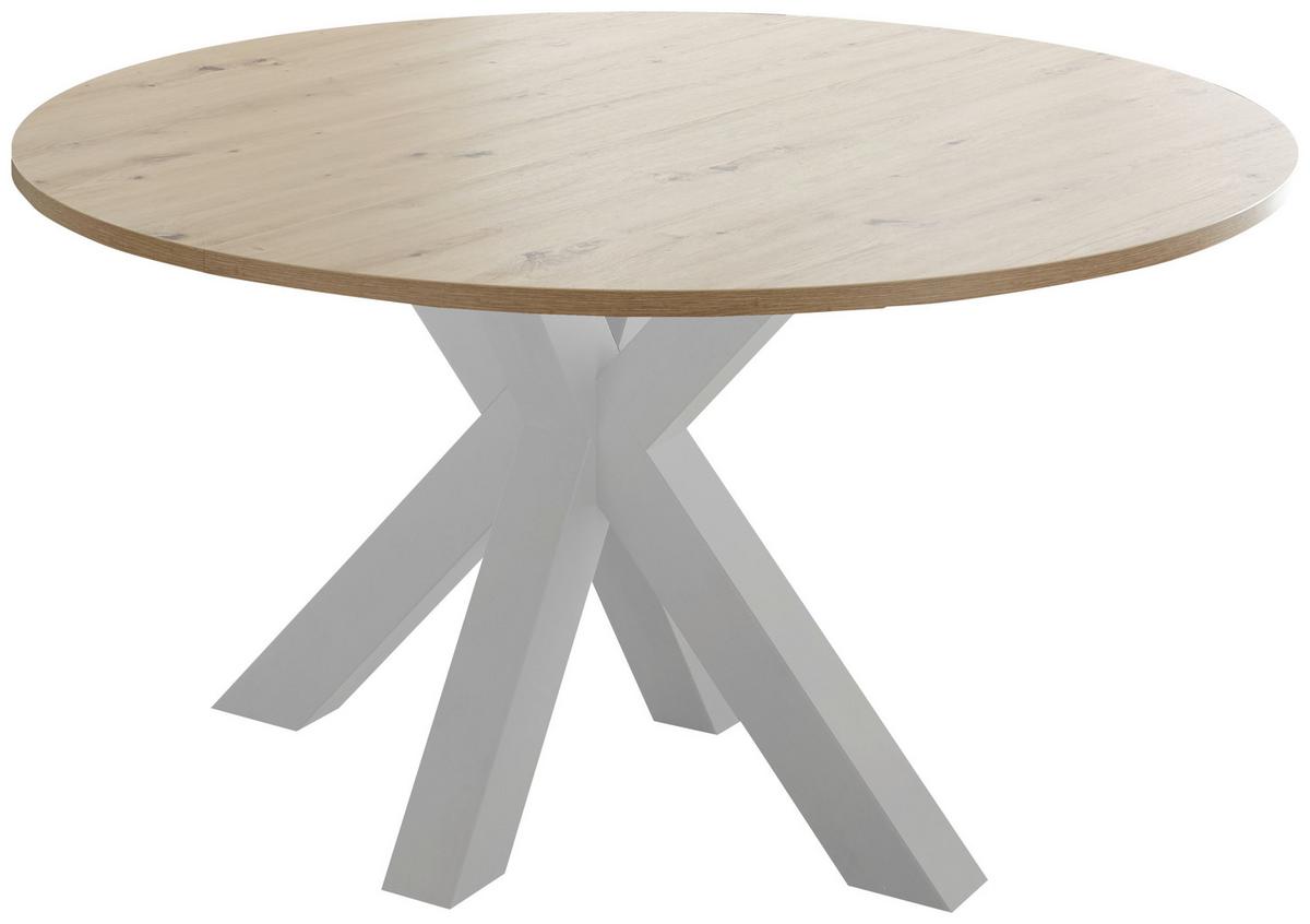 Stol Na Izvlačenje Big System - bijela/hrast Artisan, Moderno, drvni materijal (130-170/78cm) - Mömax