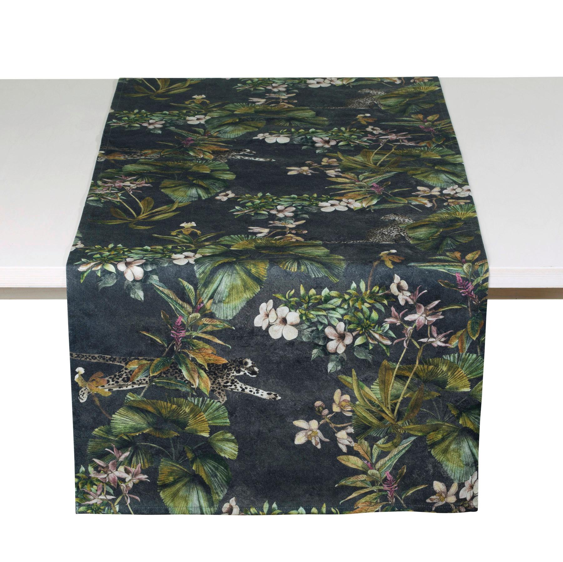 BIEŻNIK IMPERIAL - antracytowy, Basics, tkanina (50/70cm) - Pichler