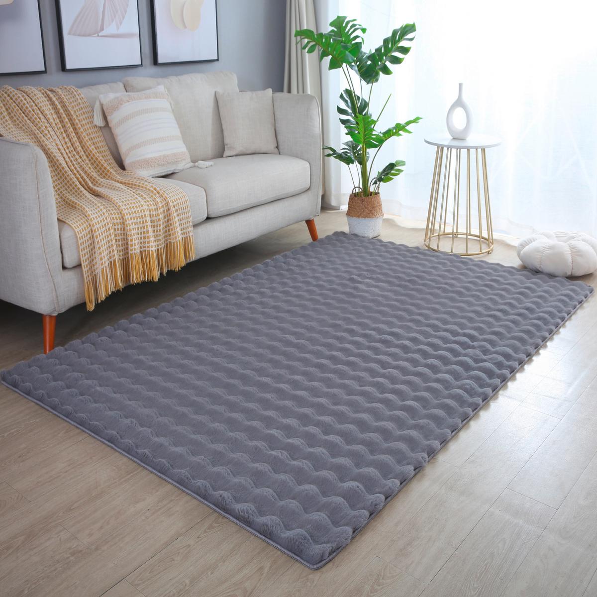 Preproga Z Visokim Florom Ambiance, Siva, 80x250cm - siva, Basics, tekstil (80/250cm)