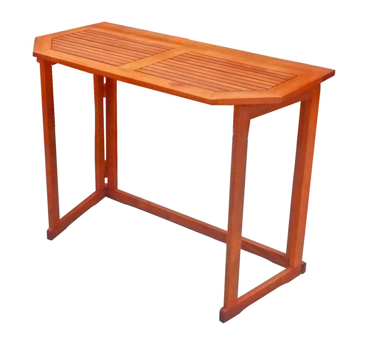 Balkontisch klappbar ca. 100x50x75 cm Holz - Braun, Basics, Holz (100/50/75cm)