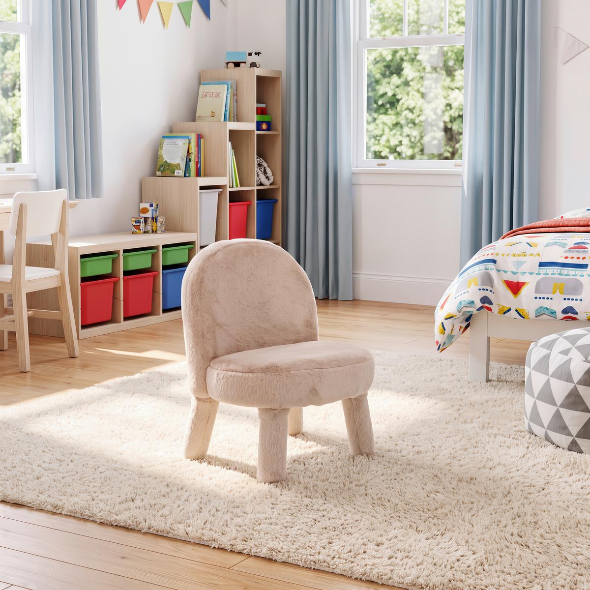Kinderstuhl Corto Beige - Beige, MODERN, Holz/Textil (39/48/44cm) - Mömax