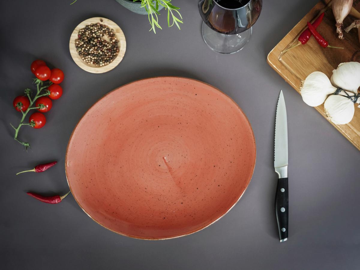 Set Krožnikov Za Zrezke Umbra, 4-Delni - opečnato rjava, Basics, keramika (30,5/26cm) - Creatable