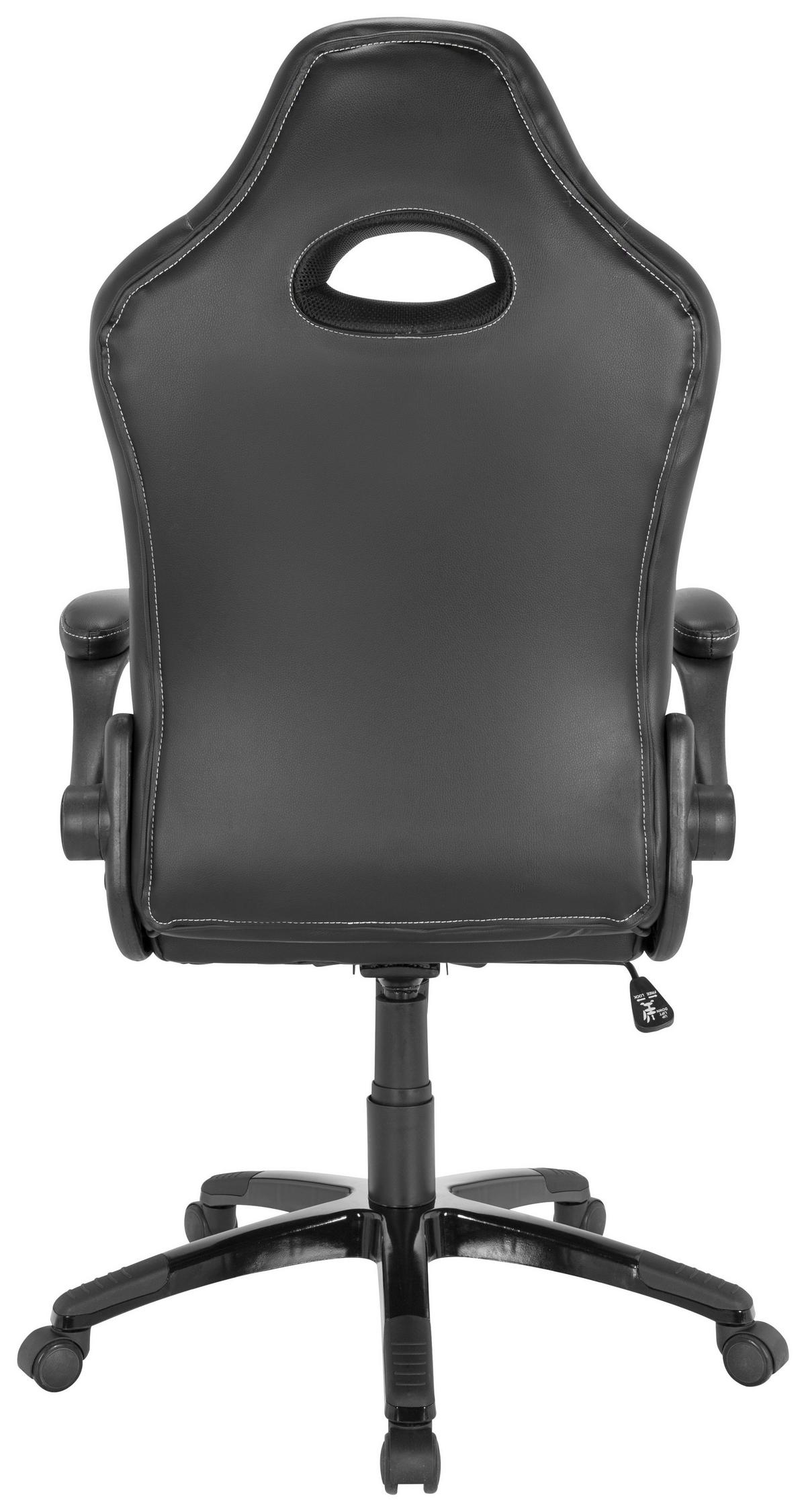 Gaming Stol Game Sport B, Črna - siva/črna, Moderno, umetna masa/tekstil (65/121/66cm) - MID.YOU