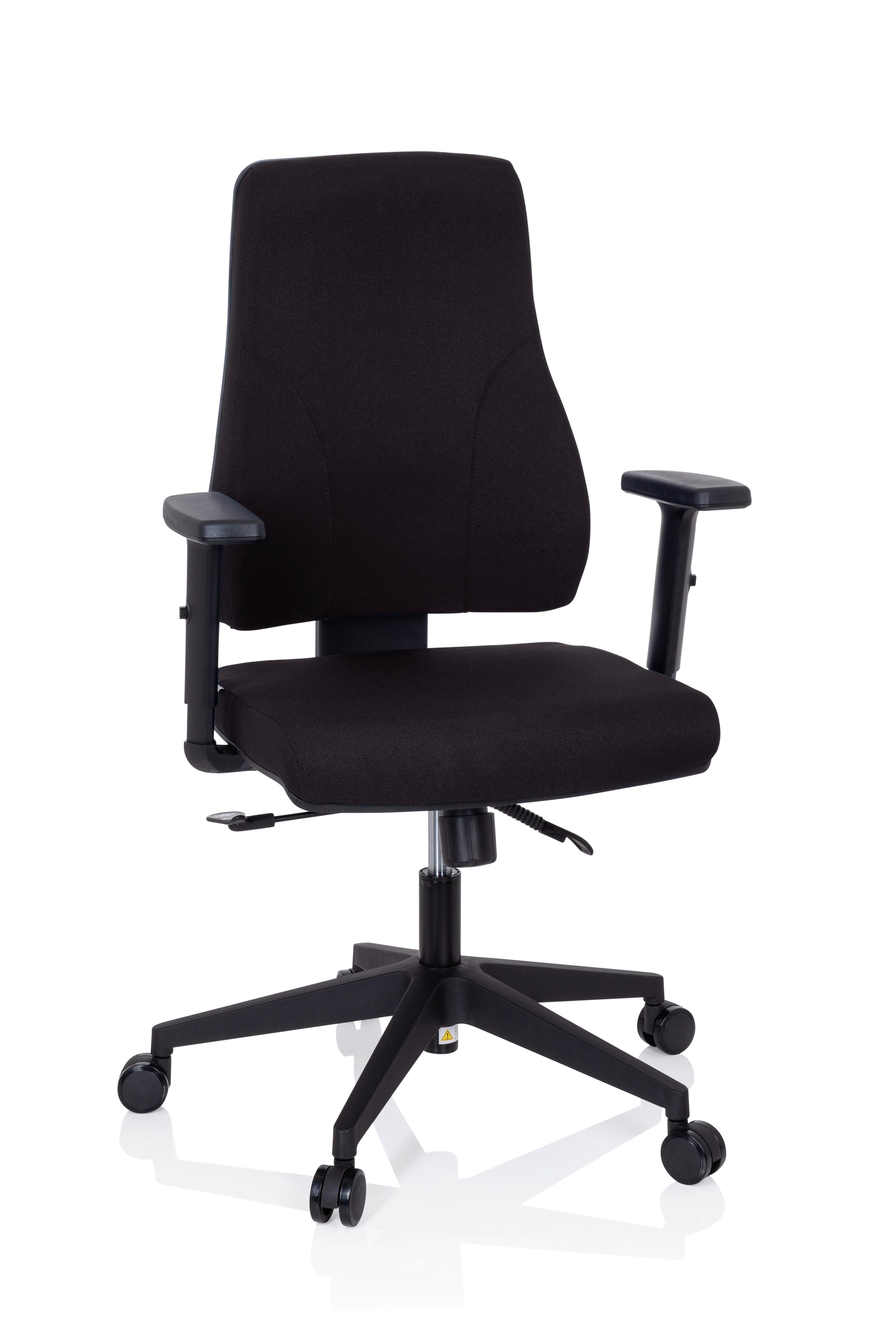 Pisarniški Stol Mathes, Črna - črna, Moderno, umetna masa/tekstil (65/113/60cm) - MID.YOU