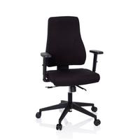 Pisarniški Stol Mathes, Črna - črna, Moderno, umetna masa/tekstil (65/113/60cm) - MID.YOU