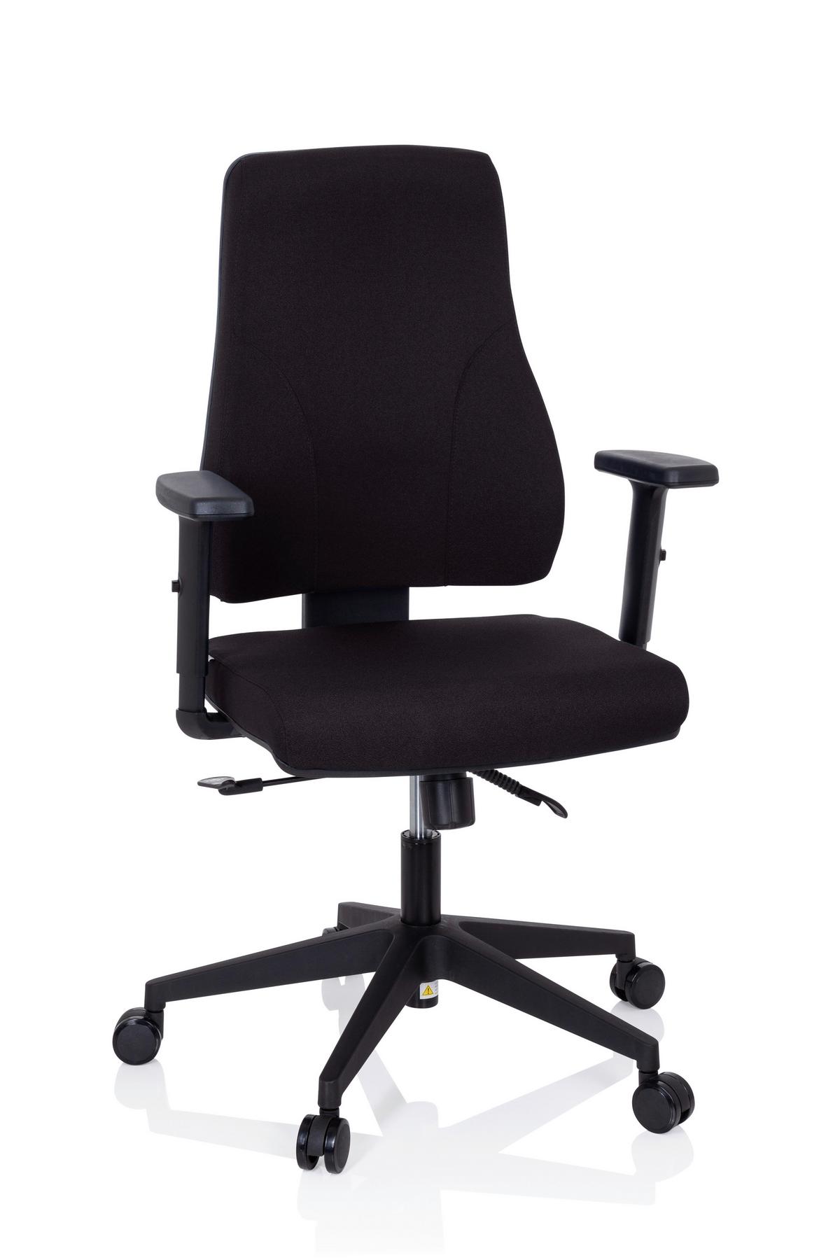 Pisarniški Stol Mathes, Črna - črna, Moderno, umetna masa/tekstil (65/113/60cm) - MID.YOU